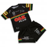 Camiseta Ninos Kit Penrith Panthers Rugby 2023 Local