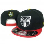 NRL Snapback Gorra Nueva Zelandia Warriors Negro Rojo