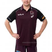 Camiseta Polo Brisbane Broncos Rugby 2025 Rojo
