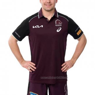 Camiseta Polo Brisbane Broncos Rugby 2025 Rojo