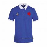 Camiseta Polo Francia Rugby 2021 Azul