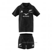 Camiseta Ninos Kit All Blacks Rugby 2024 Negro