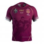 Camiseta Queensland Maroons 1 Rugby 2019 Conmemorative