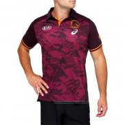 Camiseta Polo Brisbane Broncos Rugby 2021 Fucsia