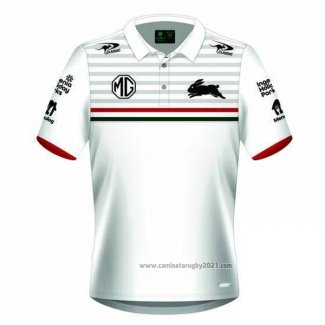 Camiseta Polo South Sydney Rabbitohs Rugby 2024 Blanco