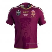 Camiseta Queensland Maroons 9 Rugby 2019 Conmemorative