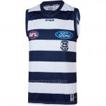 Camiseta Geelong Cats AFL 2019 Azul Blanco