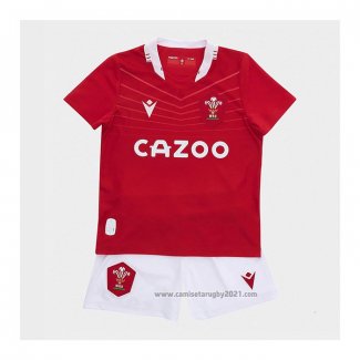 Camiseta Ninos Kit Gales Rugby 2022 Local