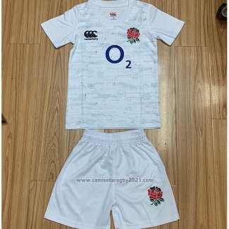 Camiseta Ninos Kit Inglaterra Rugby 2019-2020 Blanco