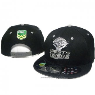 NRL Snapback Gorra Wests Tigers Negro