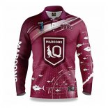 Camiseta NRL Queensland Maroons Rugby 2022 Fish Finder