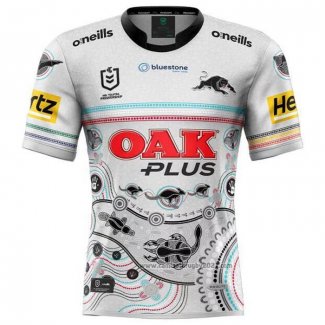 Camiseta Penrith Panthers Rugby 2023 Indigena Blanco