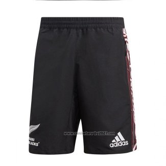 Pantalones Cortos Nueva Zelandia All Blacks Maori Rugby 2018 Negro