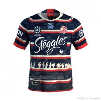 Camiseta Sydney Roosters Rugby 2019-2020 Conmemorative