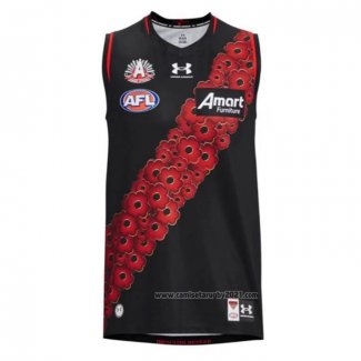 Camiseta Essendon Bombers AFL 2023 ANZAC