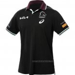 Camiseta Polo Brisbane Broncos Rugby 2025 Negro