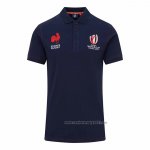 Camiseta Polo Francia Rugby 2023 World Cup Azul