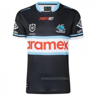 Camiseta Cronulla Sutherland Sharks Rugby 2023 Segunda