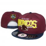 NRL Snapback Gorra Brisbane Broncos Marron Amarillo