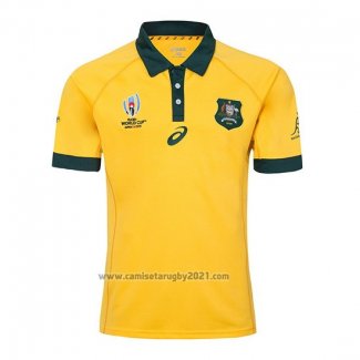 Camiseta Australia Rugby RWC2019 Amarillo