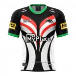 Camiseta Penrith Panthers Rugby 2025 Entrenamiento Negro Blanco