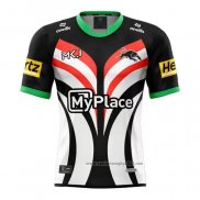 Camiseta Penrith Panthers Rugby 2025 Entrenamiento Negro Blanco